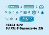 Trumpeter 07404 Sd.Kfz.8 Gepanzerter Zugkraftwagen 12t 1/72